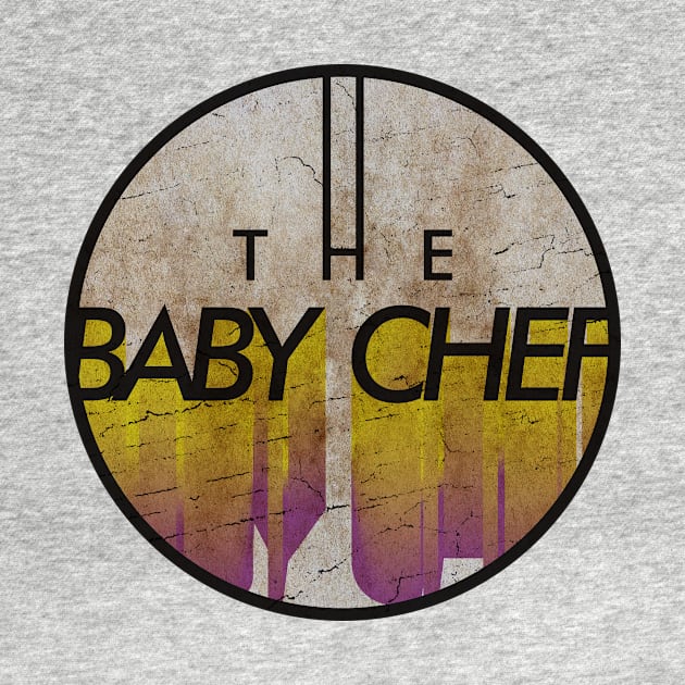 THE BABY CHEF - VINTAGE YELLOW CIRCLE by GLOBALARTWORD